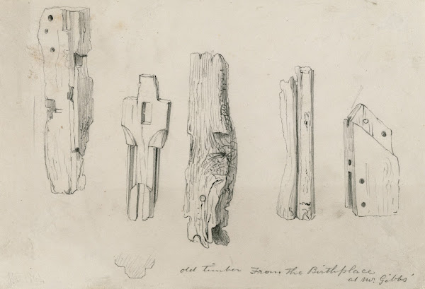 Old timber from the Birthplace