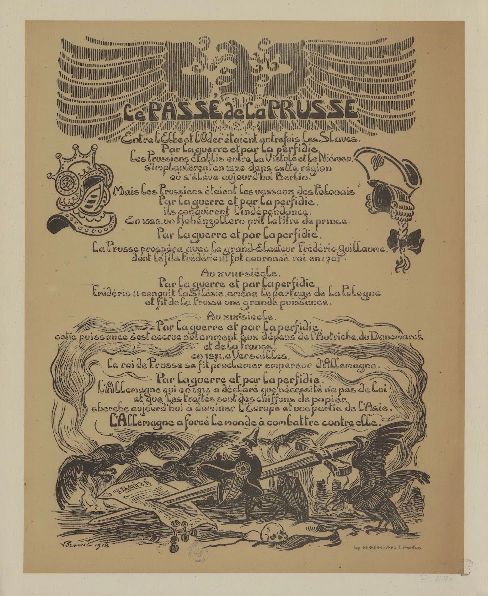 Le passé de la Prusse 1918