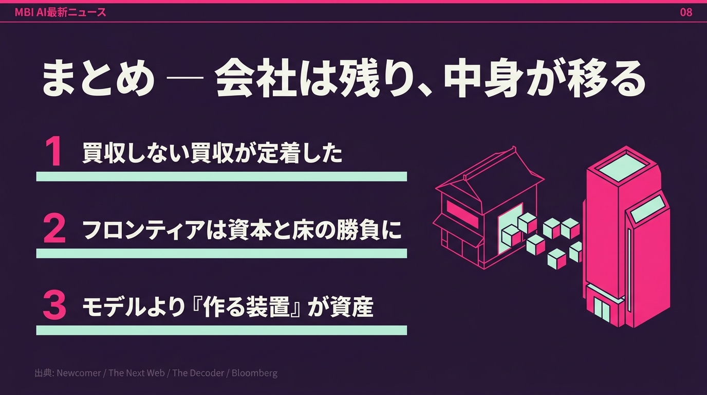 まとめ 会社は残り中身が移る