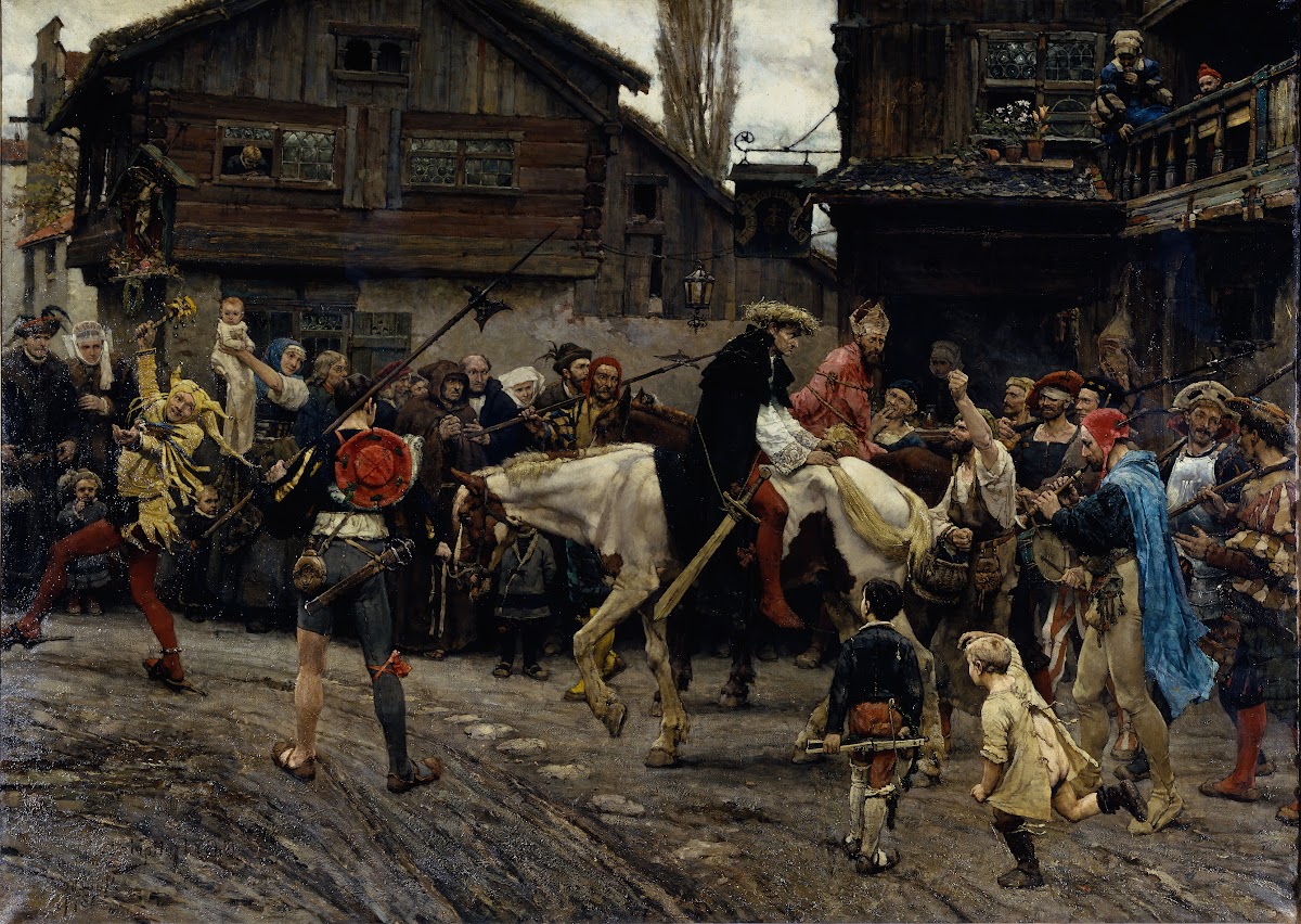 Peder Sunnanväders and Mäster Knuts Ignominious Entry into Sthlm 1526 1879