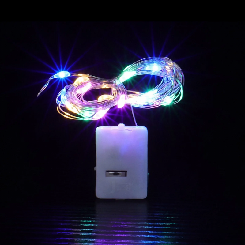 LED-Kupferdraht-Lichterkette mit Batteriebox