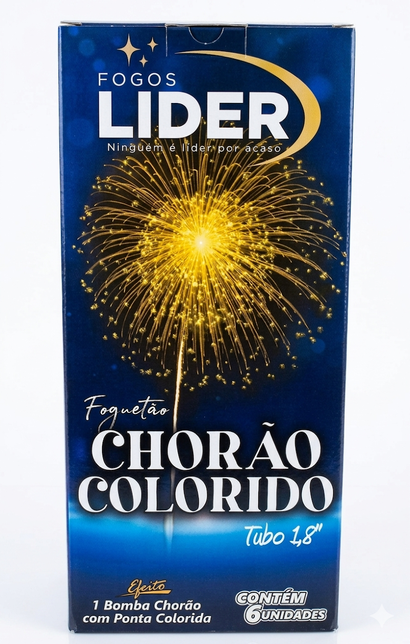 Foguetão Chorão Colorido 1,8"