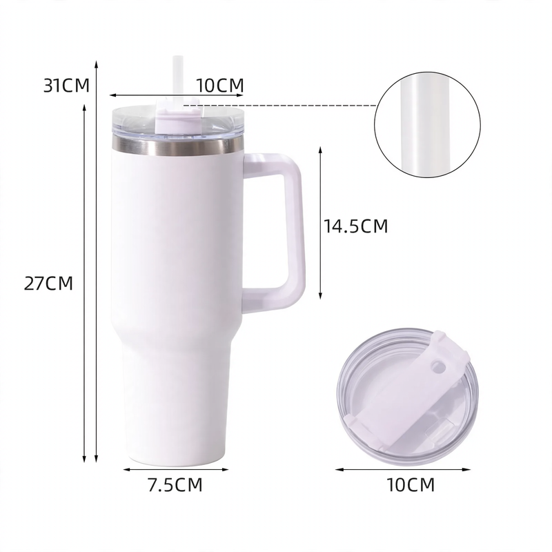 Isolierbecher mit Henkel, 30/40 oz