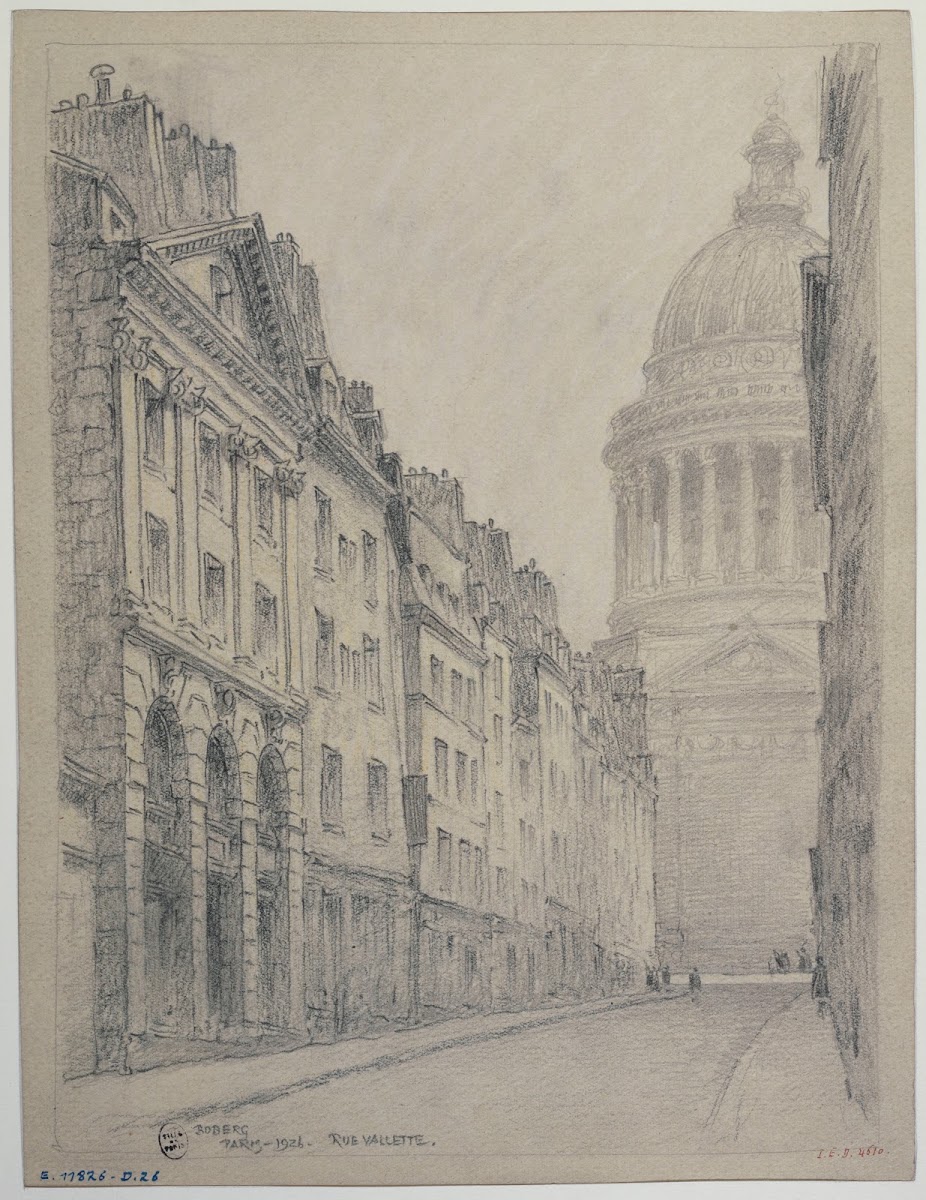 Rue Valette et le Panthéon 1926