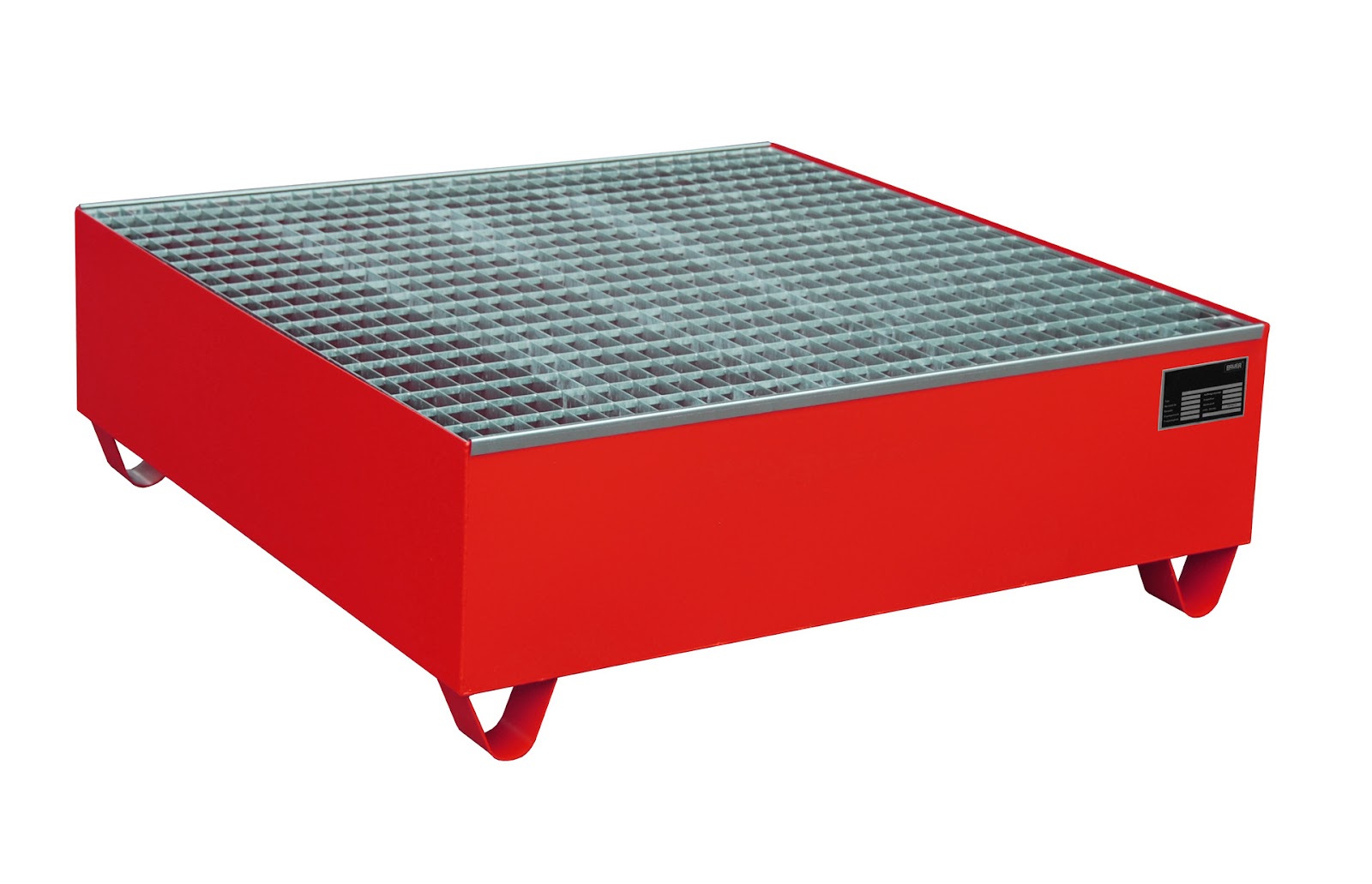 Opvangbak&nbsp;ECO 4/400, gelakt, Vuurrood