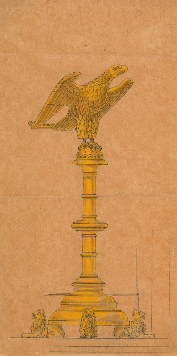 Design executed for Jones and Willis metal and wood workers and church furniture