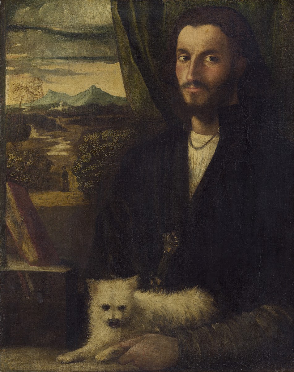 Portrait of a Man with a Dog c 1520