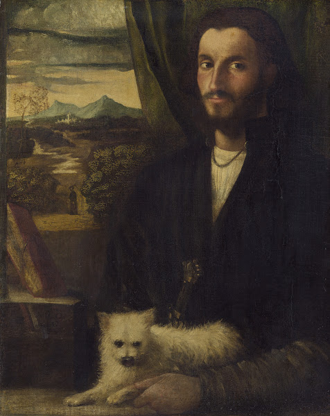 Portrait of a Man with a Dog c 1520