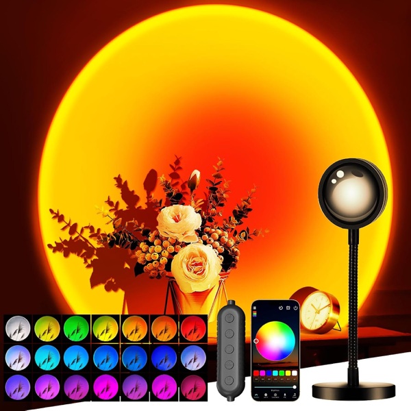 Proyector Sunset Lamp 4 en 1 con Filtros de Cristal