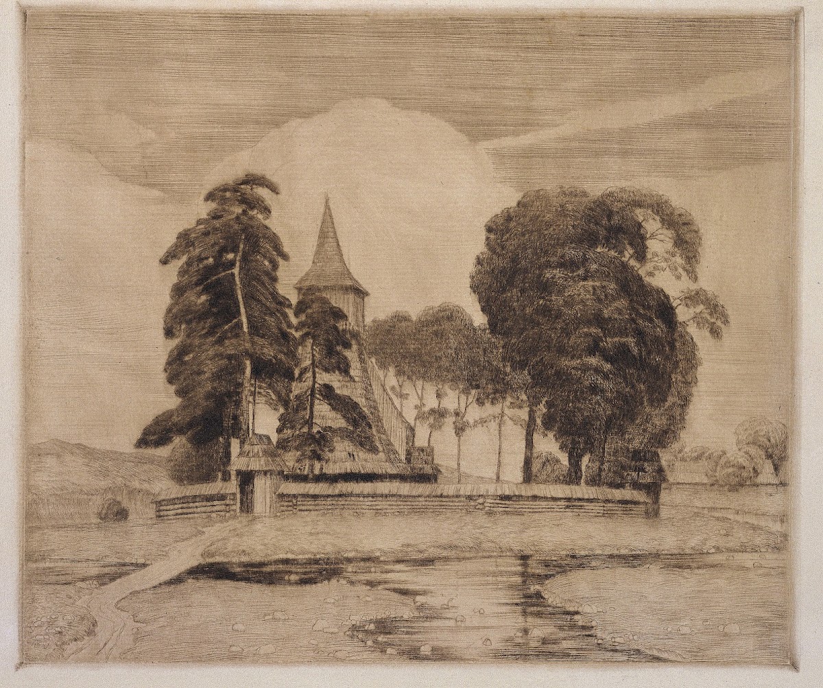 Kościół w Dębnie 1916