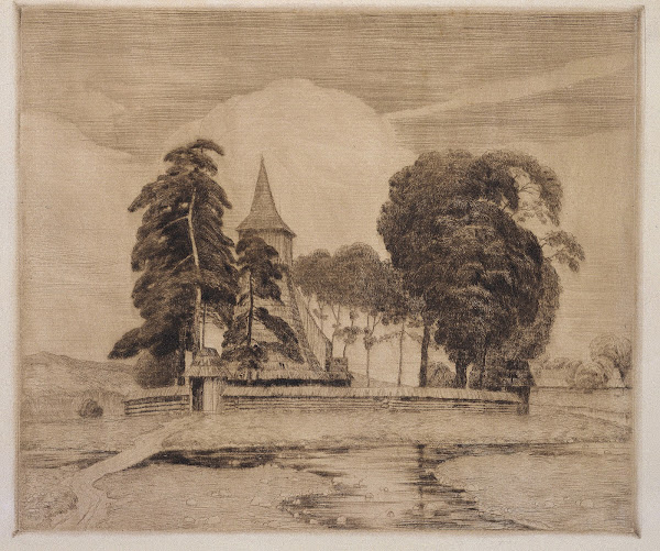 Kościół w Dębnie 1916