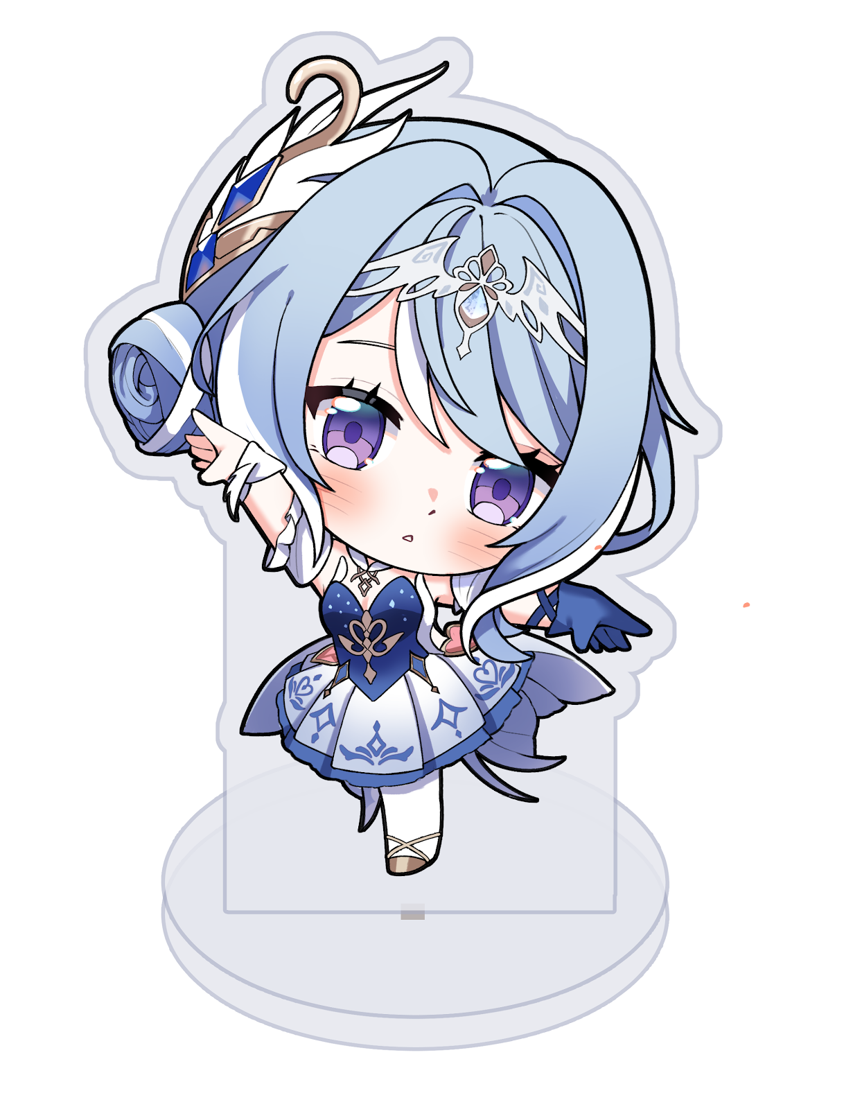 Genshin Impact Odette Spinning Standee by Karbiter ( Hiudarat )