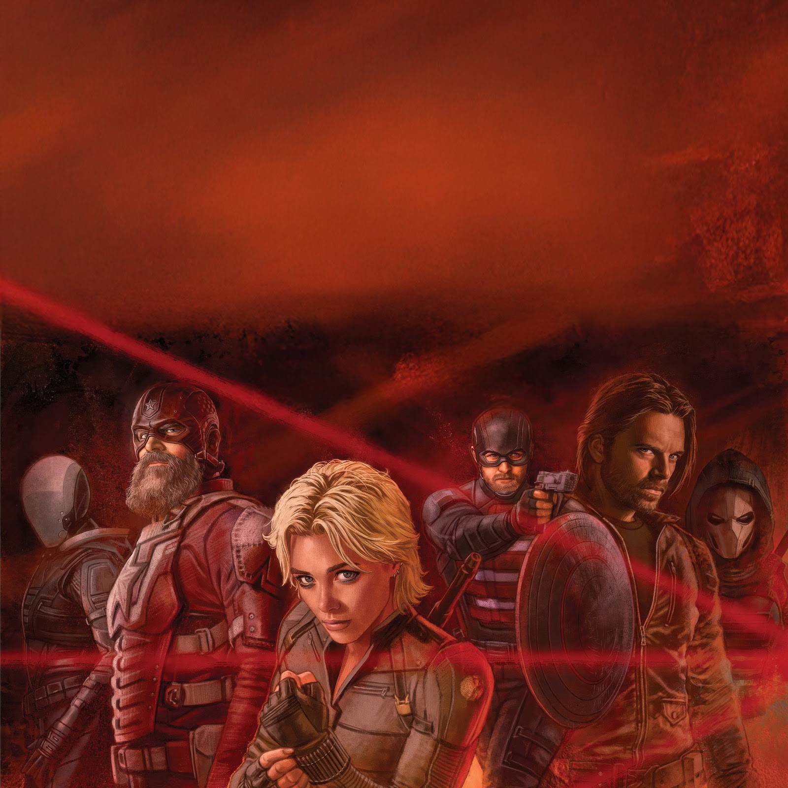 Download Thunderbolts, Marvel Comics, Superhero, Digital Art 4K iPhone