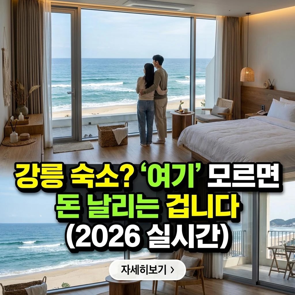 강릉 오션뷰 숙소: 2026 BEST 3 심층 분석