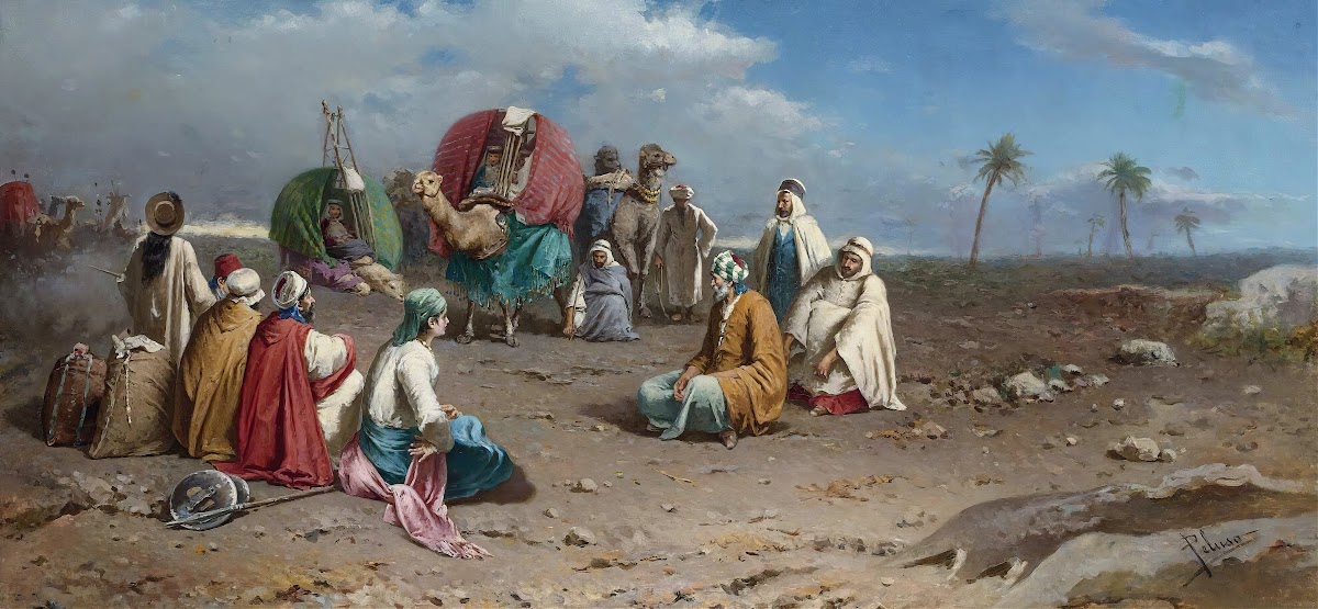 An Algerian Caravan At Rest