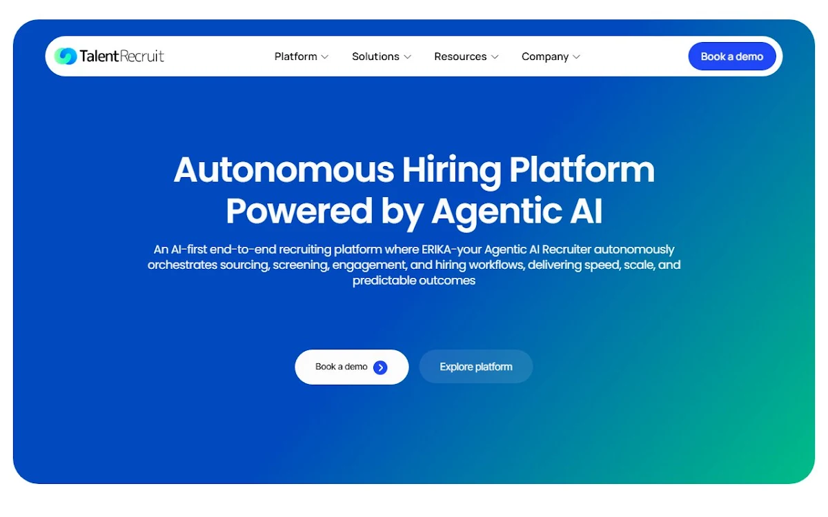 Captura de TalentRecruit