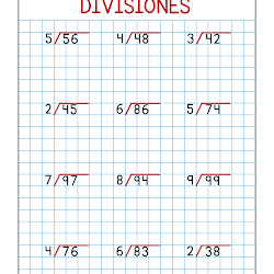 Ejercicios para practicar divisiones