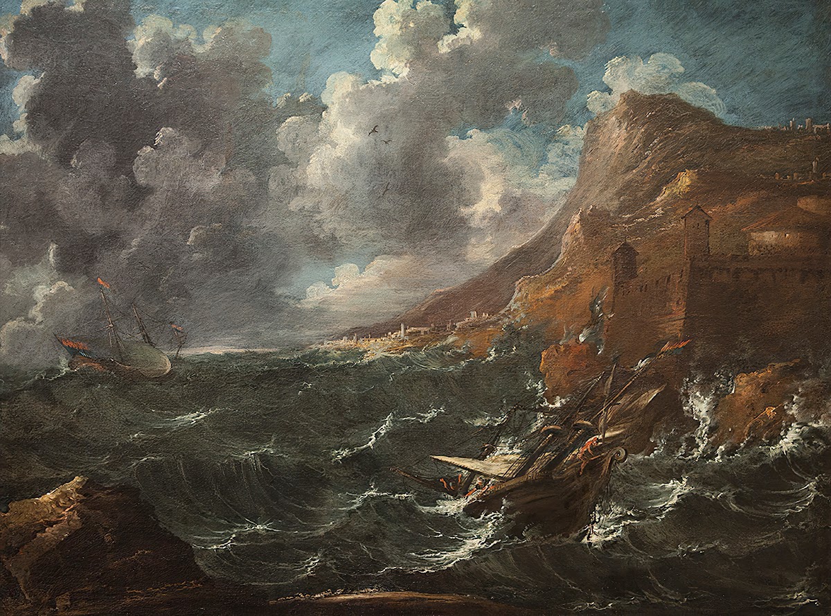 Ships in a Gale 1705 1708