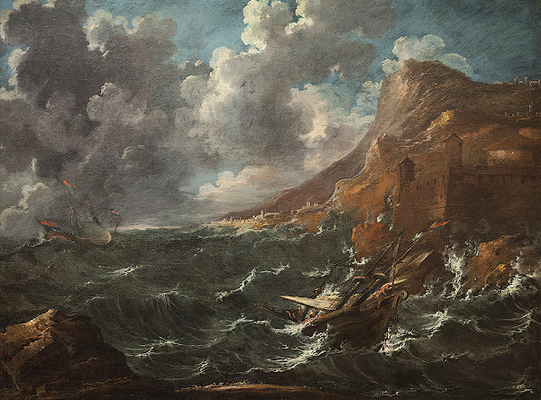 Ships in a Gale 1705 1708