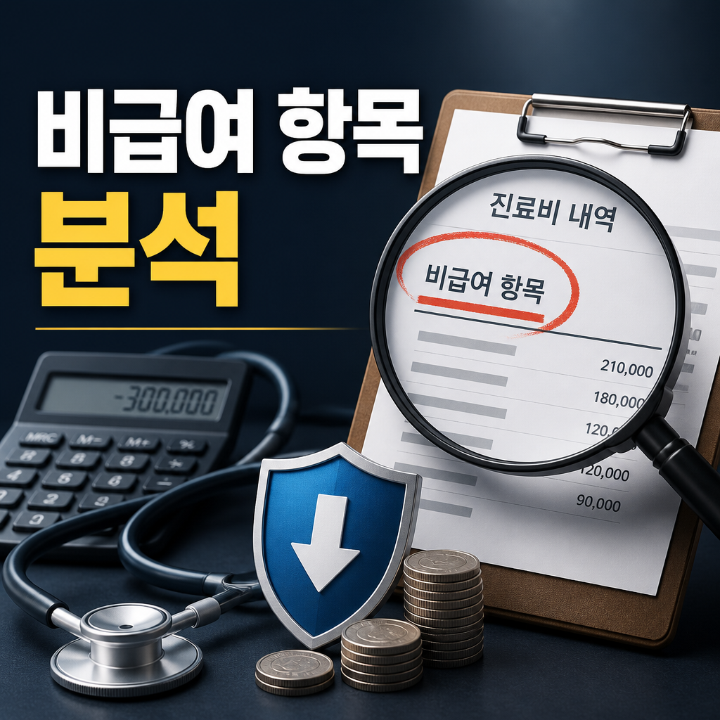 비급여 항목 점검으로 예상 의료비 줄이기