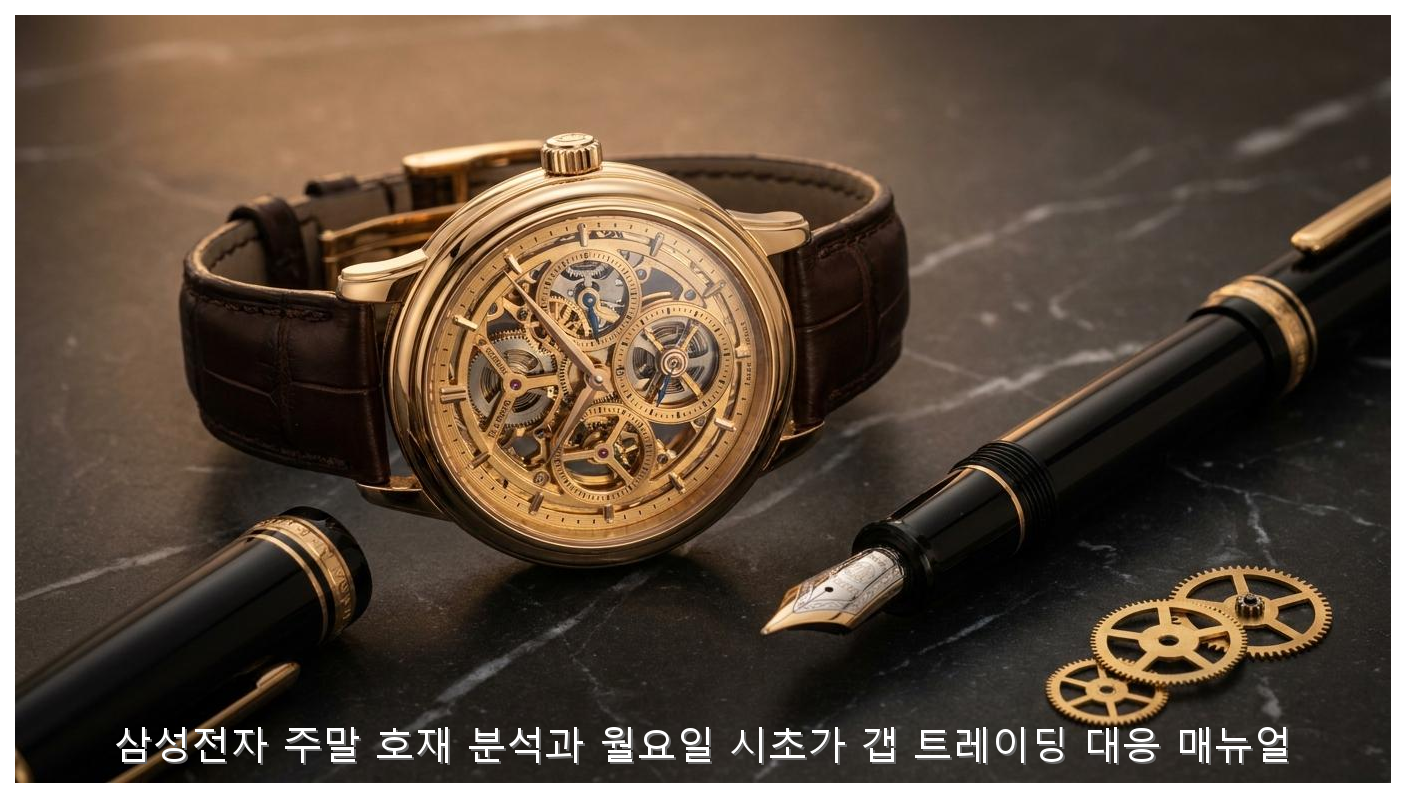 삼성전자 주말 호재 분석과 월요일 시초가 갭 트레이딩 대응 매뉴얼 핵심 안내 및 분석 인포그래픽 (3)