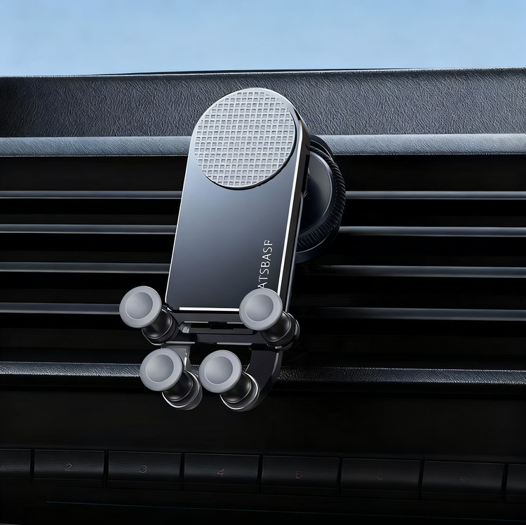 Car phone holder for the vent
