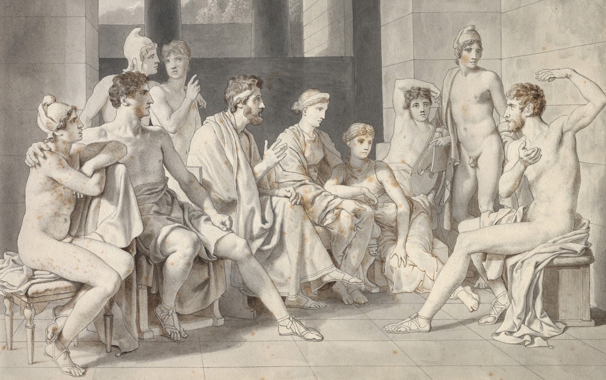 Odysseus hos Alkinoos beretter om sit liv 1812