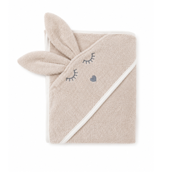 Дитячий рушник 100x100 Twins Rabbit sand