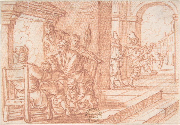February one of a series representing the labors of the months 1690