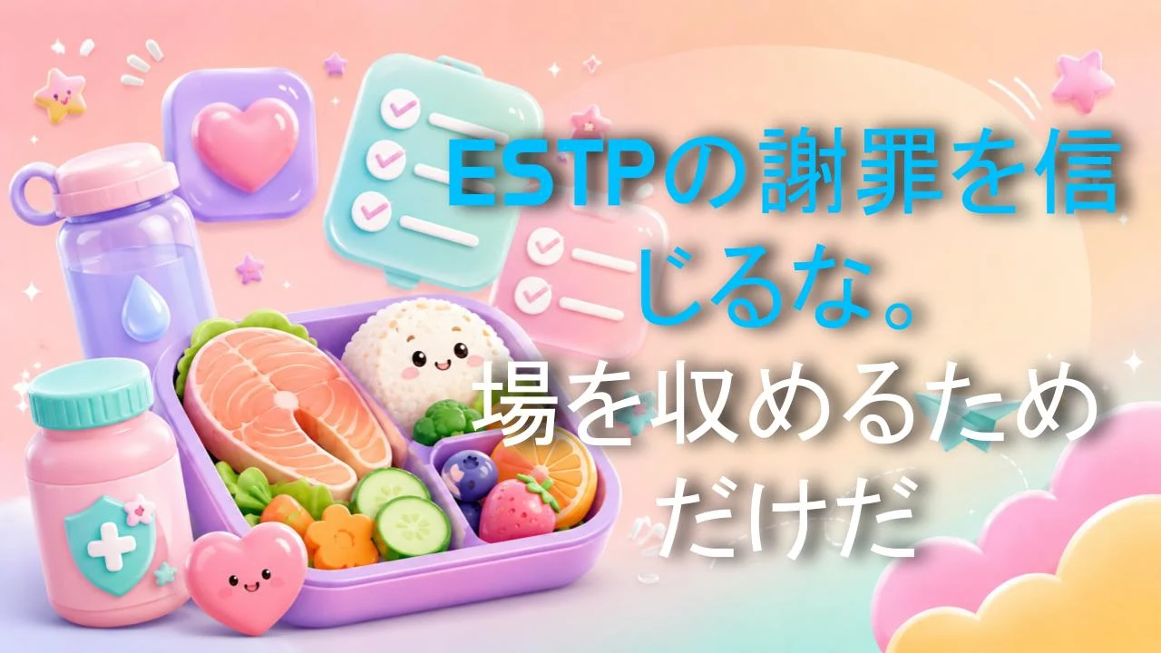 ESTPの謝罪を信じるな。場を収めるためだけだ
