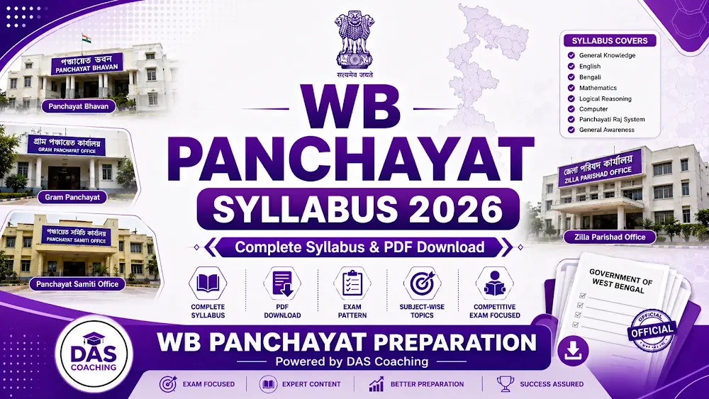 WB Panchayat Syllabus 2026 PDF Download for all recruitment posts