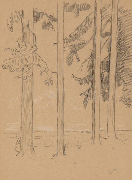 Pine Trees near Seyfriedsberg 1900