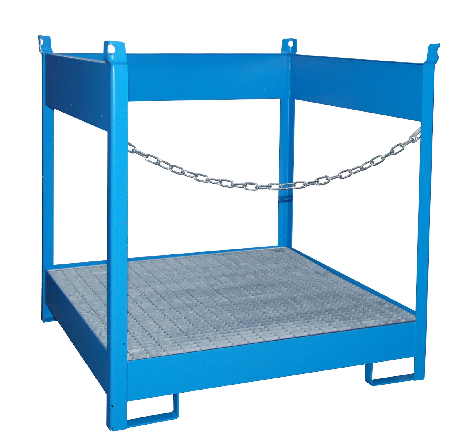 Vaten-stapelpallets FSP-4, gelakt, Lichtblauw