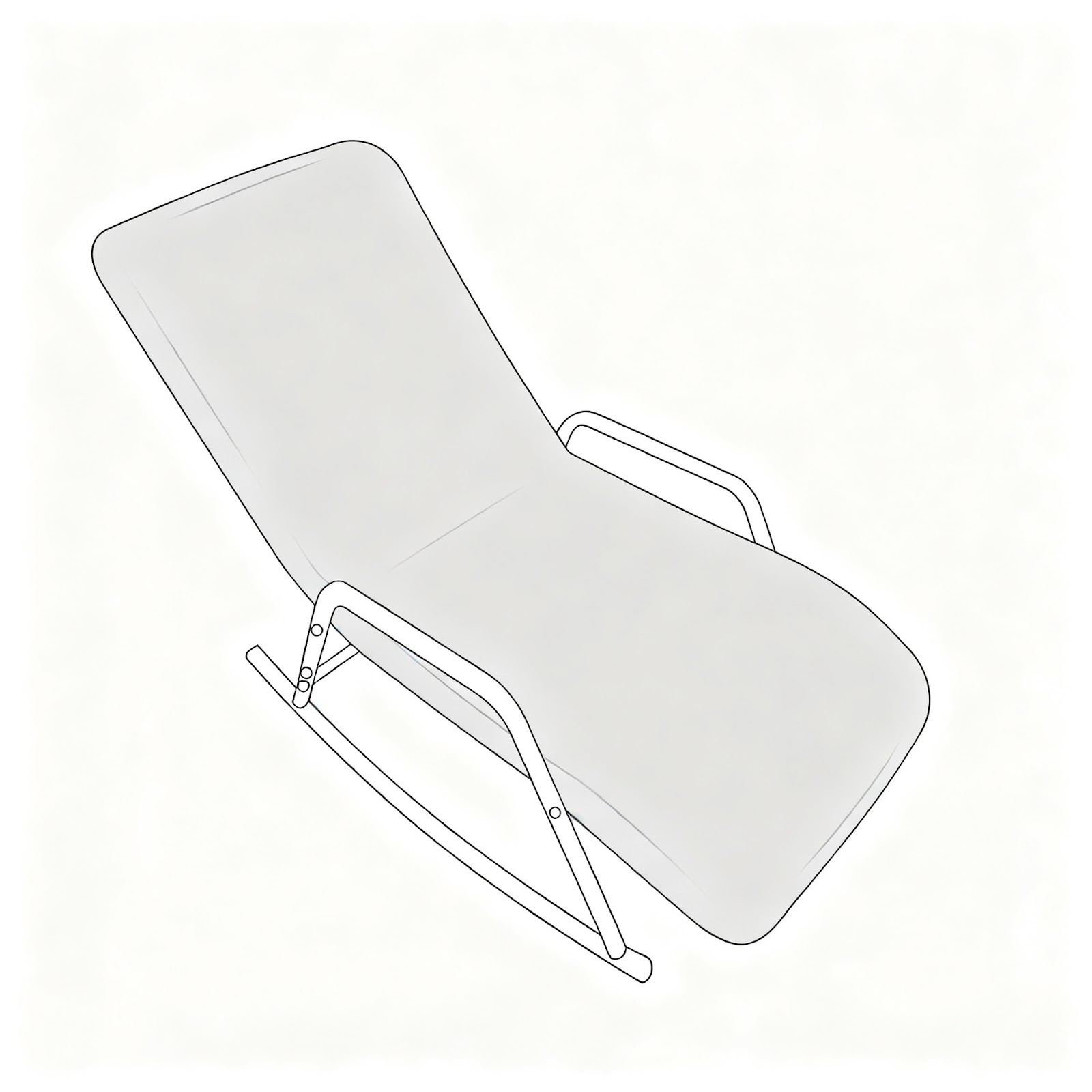 Elastischer Liegestuhlbezug, einfarbig, Einzelsitz