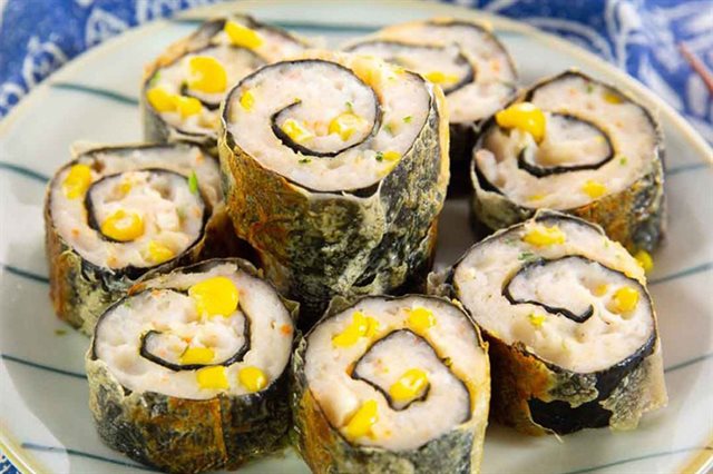 Chả Tôm Cuộn Rong Biển Chiên Giòn