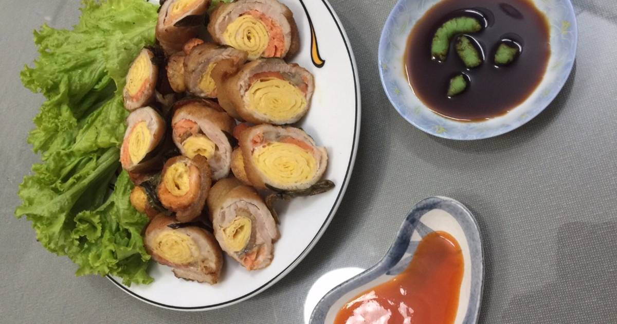 Cá hồi cuộn