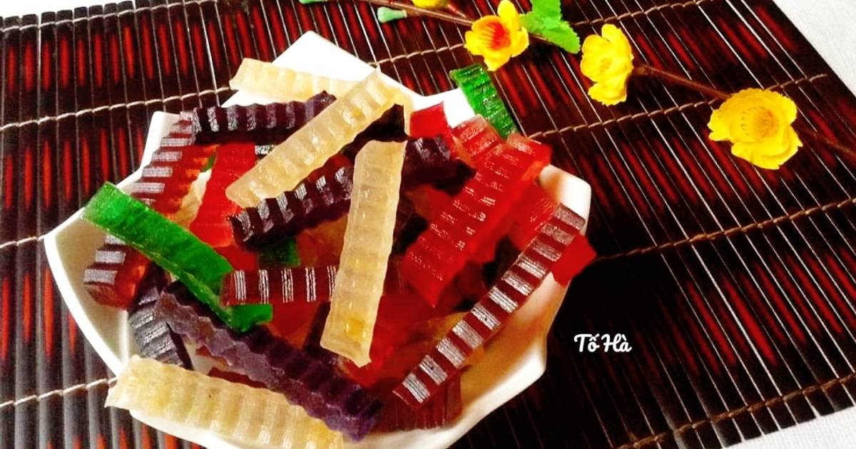 Mứt rau câu ngũ sắc #ngon_bất_ngờ
