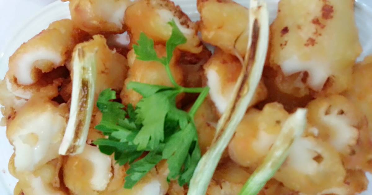 Mực nang lăn bột chiên giòn