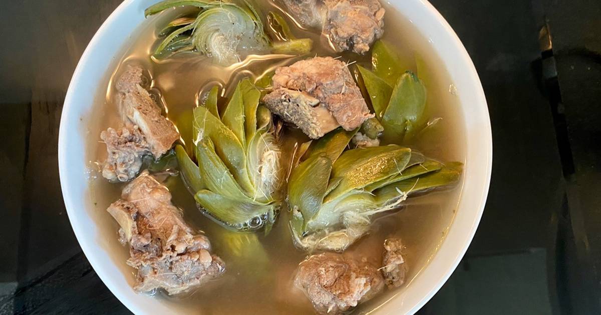 Canh actiso hầm xương