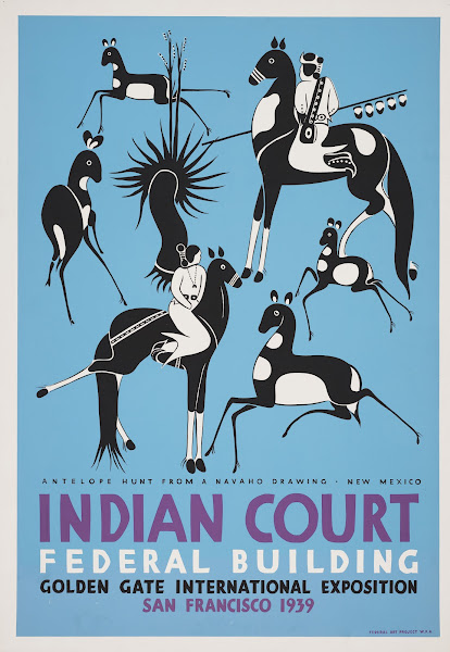 Antelope hunt from a Navaho drawing New Mexico 1939