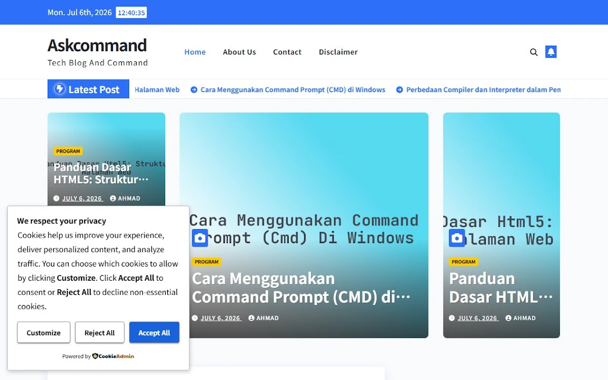 Captura de Ask Command