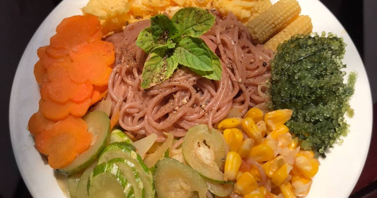 Bún gạo lứt trộn thập cẩm 🌽🥒🥚🍅🥕