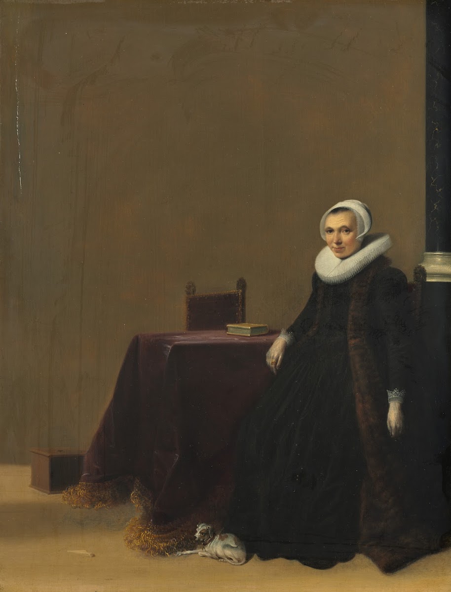 Portrait of a Woman with a Dog c 1635