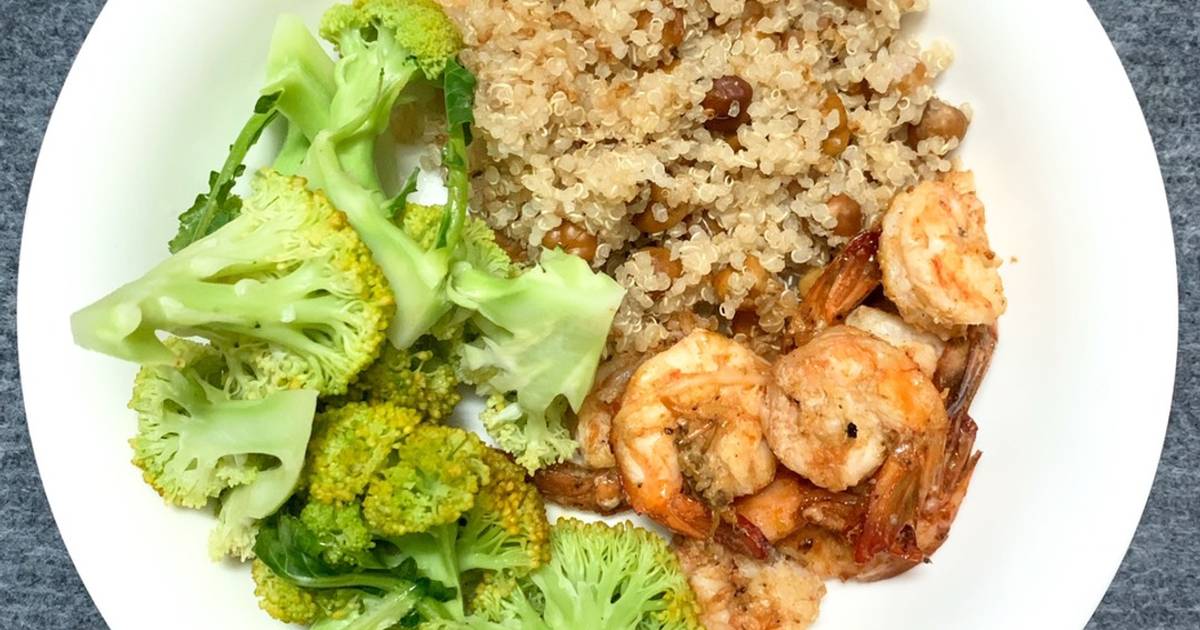Tôm ram bông cải hấp: Giảm cân healthy + eatclean