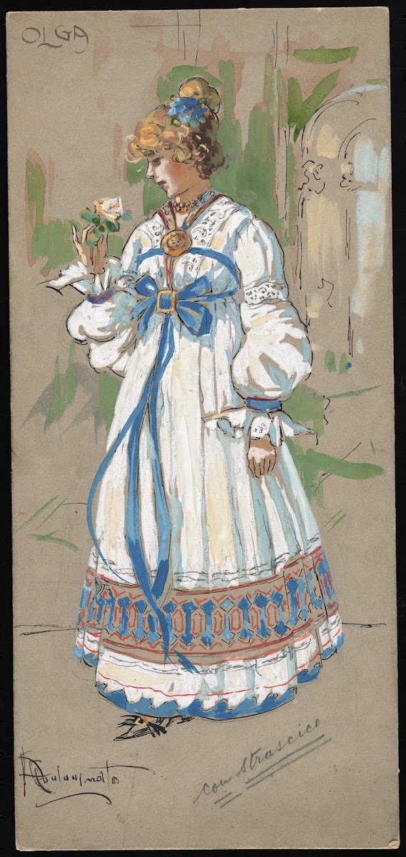 Olga con strascico 1907