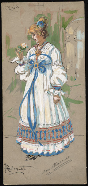 Olga con strascico 1907