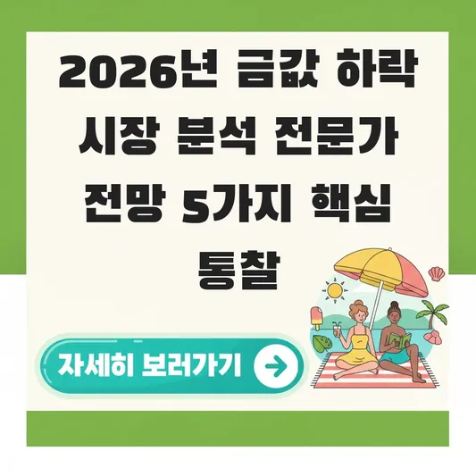 금값 하락 시장 분석 전문가 전망