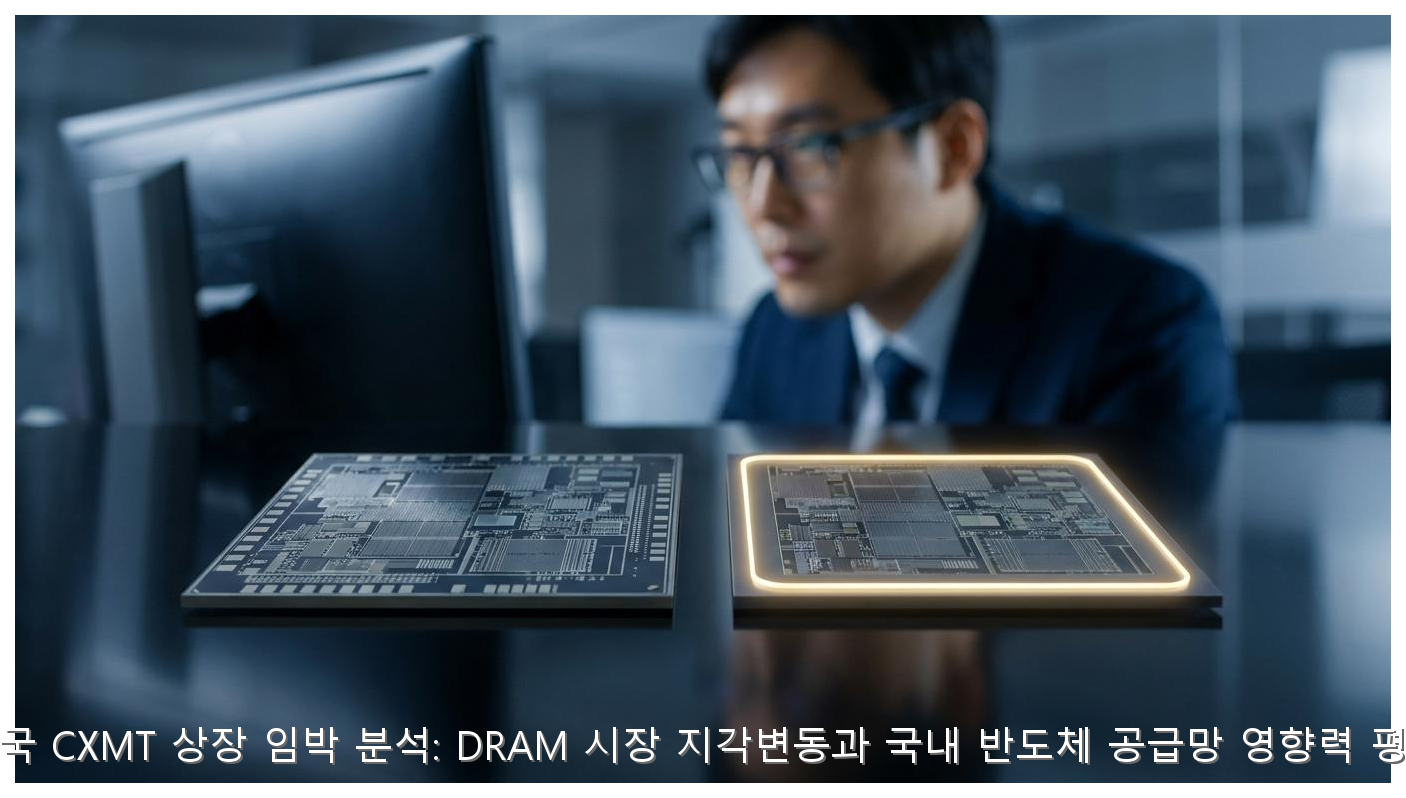 중국 CXMT 상장 임박 분석: DRAM 시장 지각변동과 국내 반도체 공급망 영향력 평가 핵심 안내 및 분석 인포그래픽 (4)