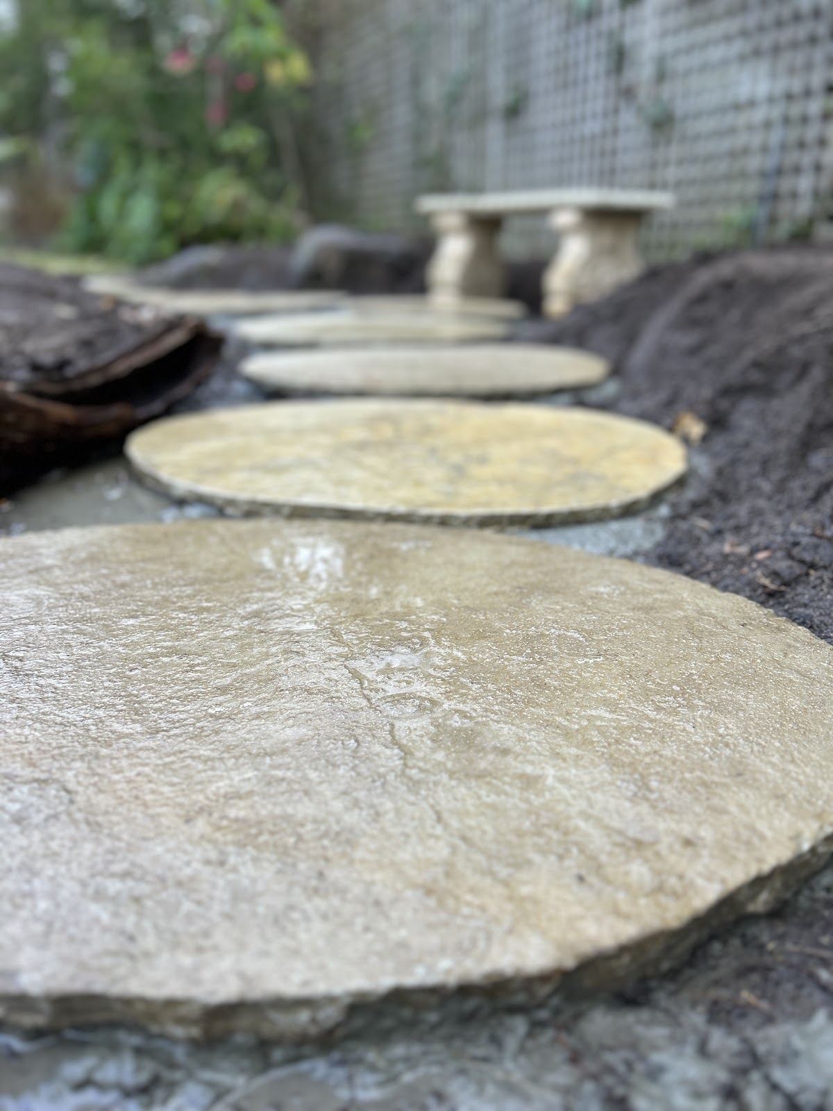 Installation of limestone steppers