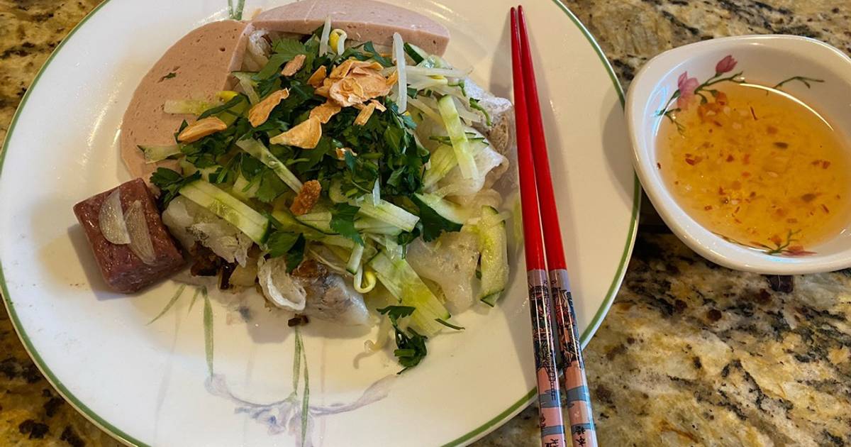 Bánh cuốn làm bằng chảo chống dính